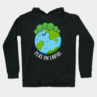 Peas On Earth Cute Veggie Peace Pun Hoodie